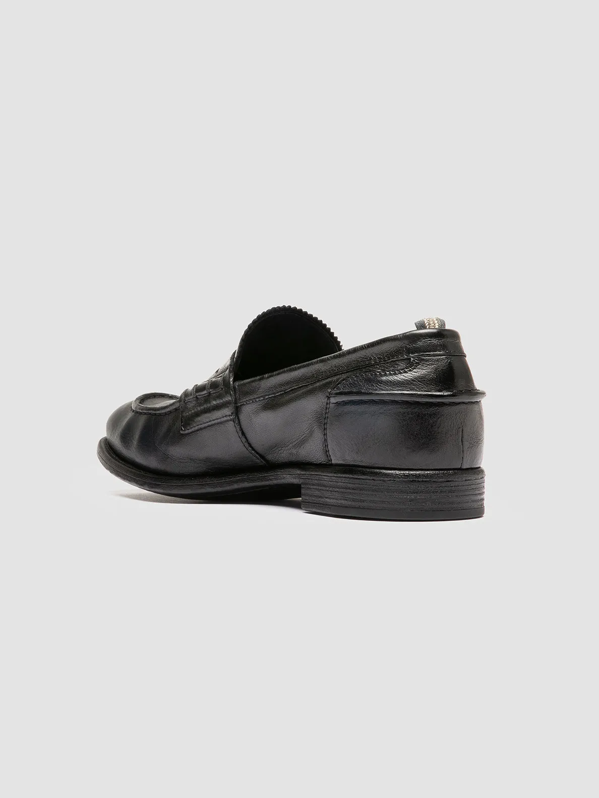 CHRONICLE 144 - Navy Leather Penny Loafers,Men