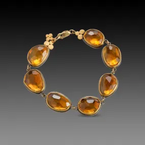 Citrine Link Bracelet,Jewelry Delicate & Elegant