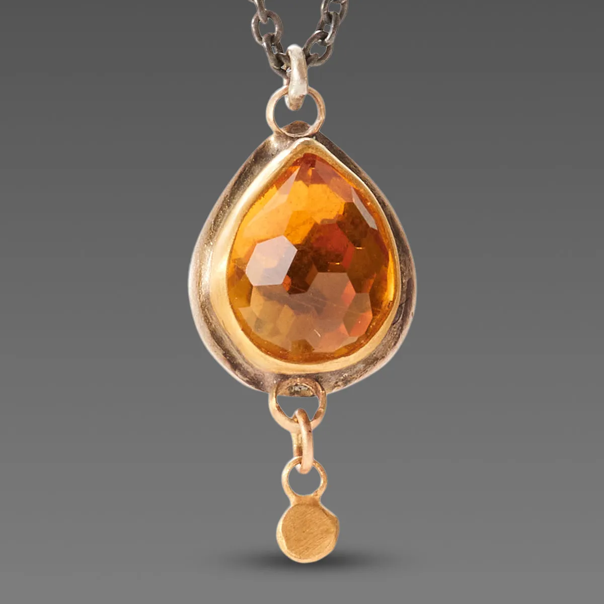 Citrine Teardop Necklace,Jewelry Delicate & Elegant