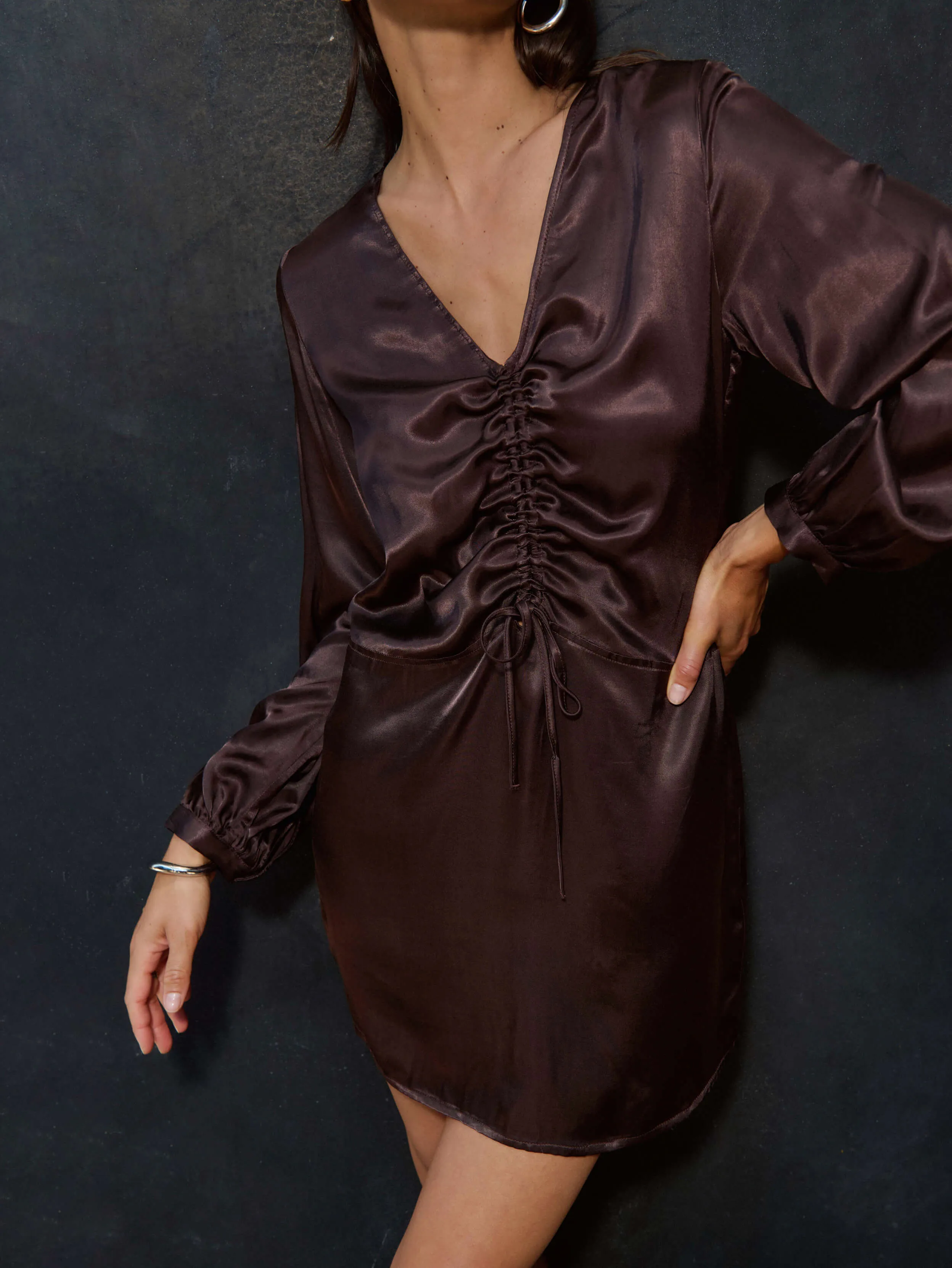 Cora Dress - Coffee,Women Dresses