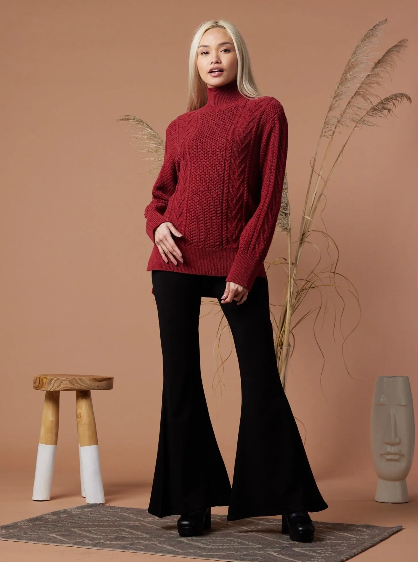 Dallas Sweater - Ruby,Women Sweaters
