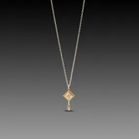 Delicate Square Diamond Necklace,Jewelry Delicate & Elegant