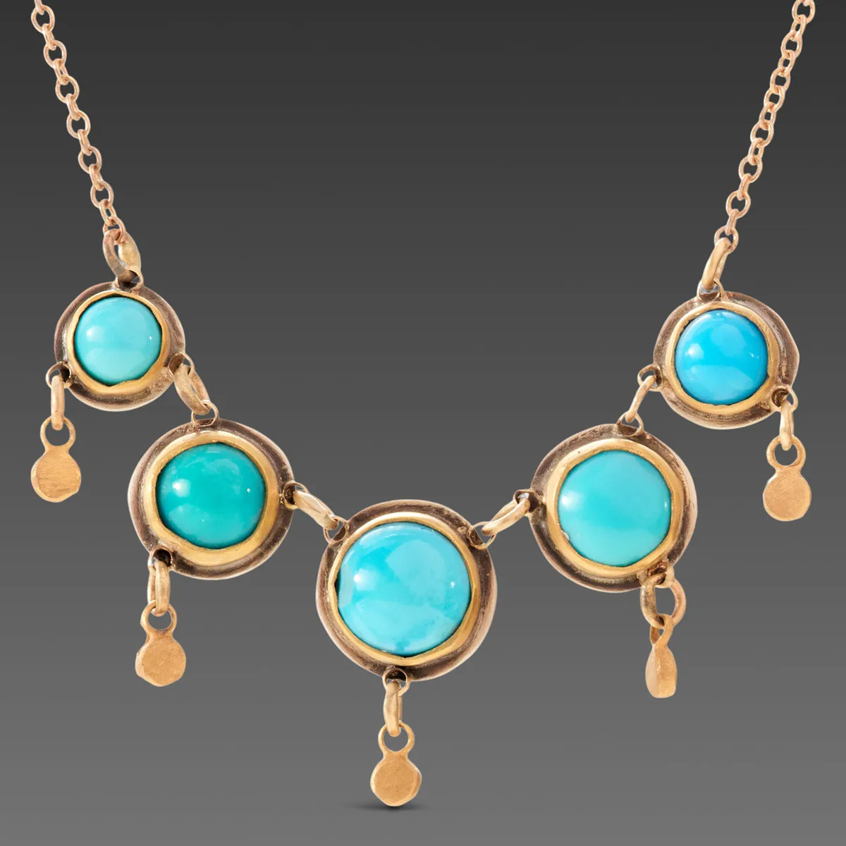 Delicate Turquoise Fringe Necklace,Jewelry Delicate & Elegant