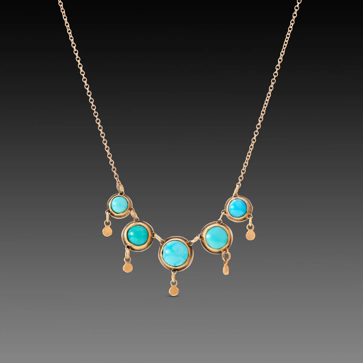 Delicate Turquoise Fringe Necklace,Jewelry Delicate & Elegant