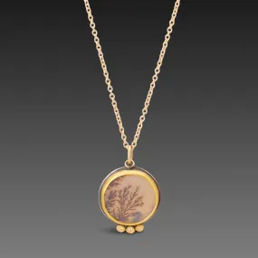 Dendritic Agate Necklace with Diamond,Jewelry Delicate & Elegant