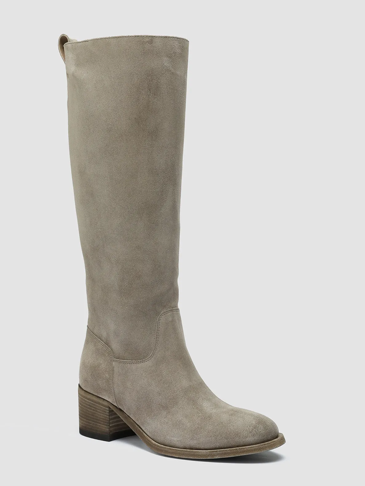 DENNER 116 - Grey Suede Zip Boots,Women