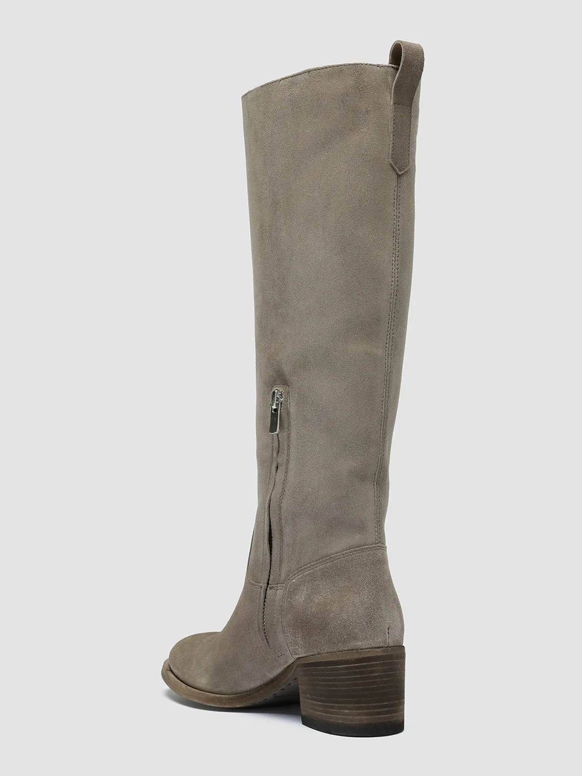 DENNER 116 - Grey Suede Zip Boots,Women