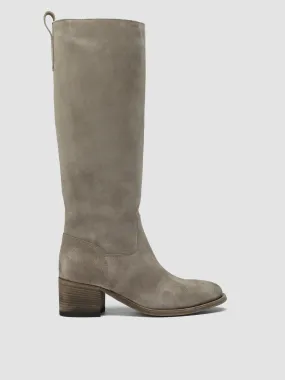 DENNER 116 - Grey Suede Zip Boots,Women