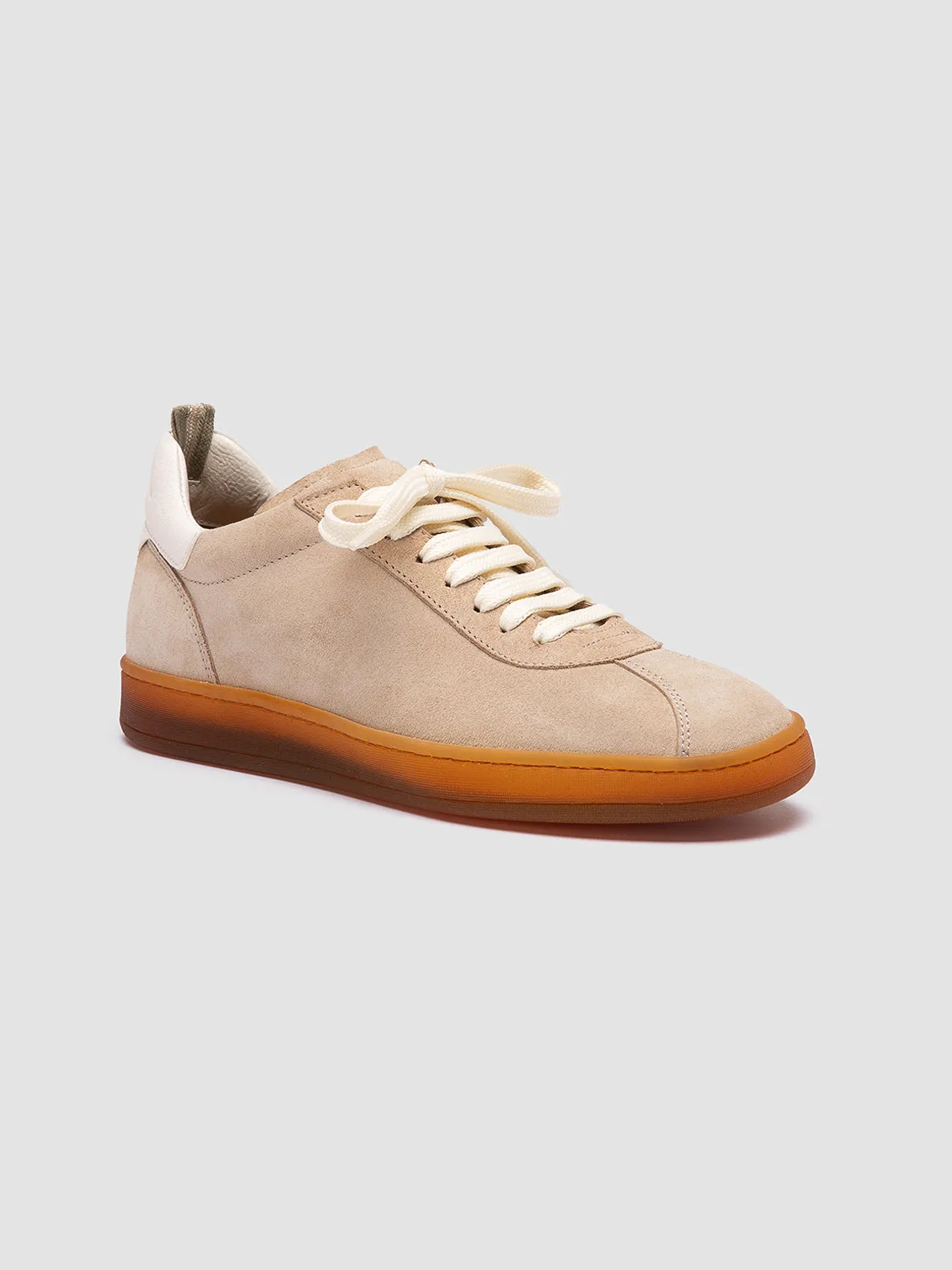 DESTINY 101 - Beige Leather and Suede Sneakers,Women