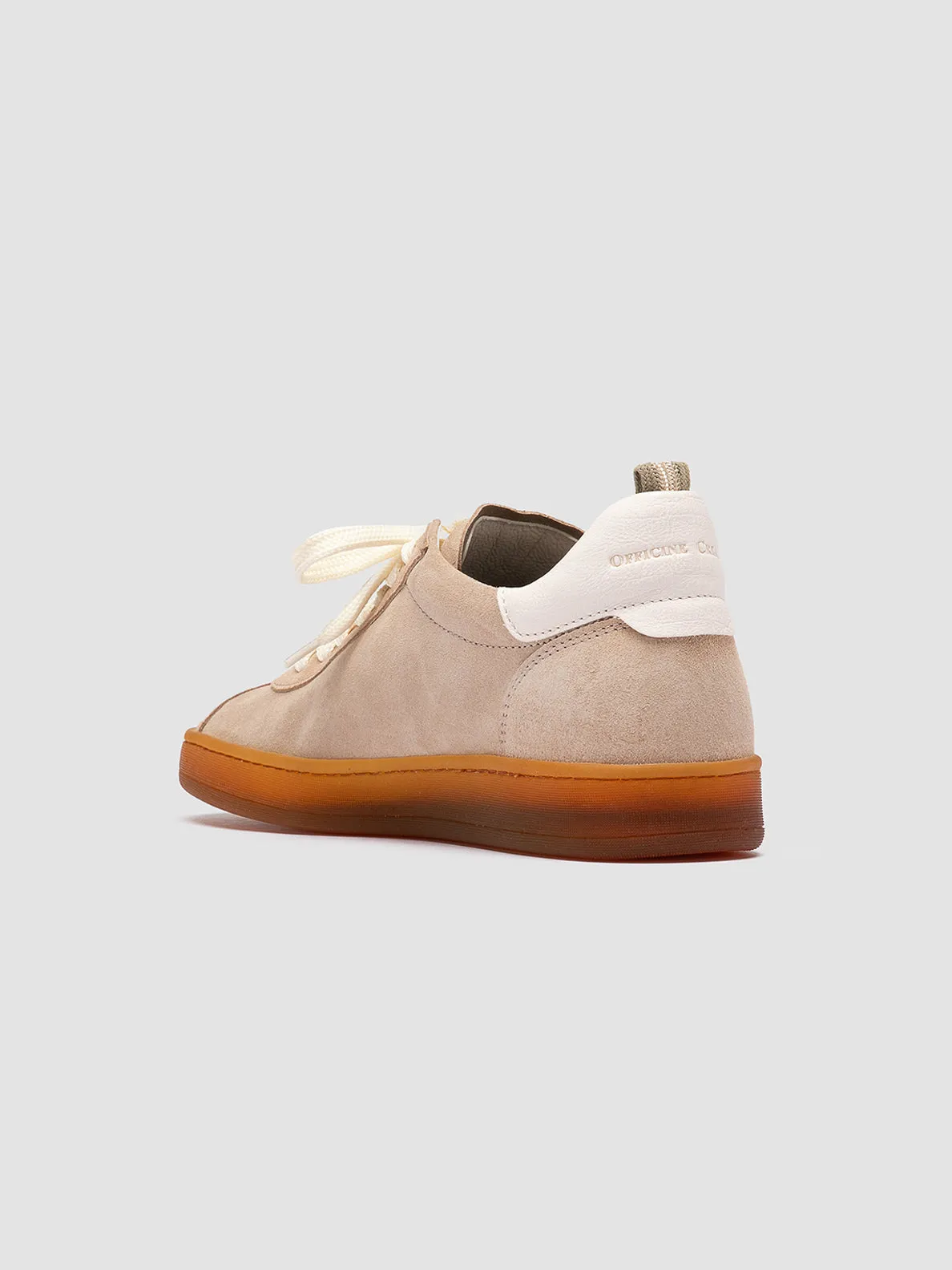 DESTINY 101 - Beige Leather and Suede Sneakers,Women