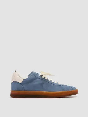 DESTINY 101 - Blue Leather and Suede Sneakers,Women