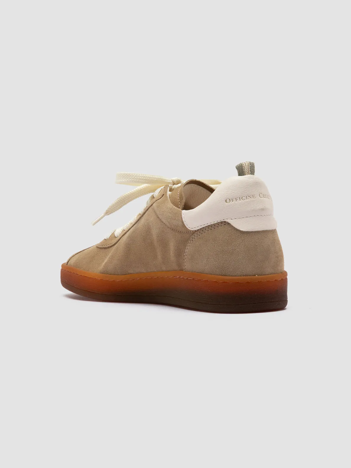 DESTINY 101 - Brown Leather and Suede Low Top Sneakers,Women