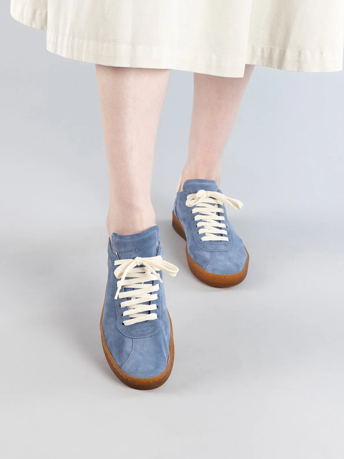 DESTINY 101 - Brown Leather and Suede Low Top Sneakers,Women