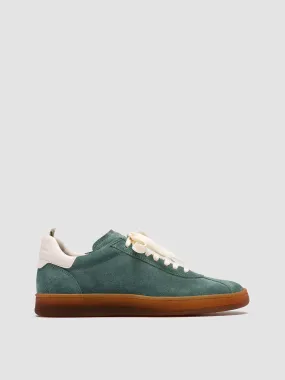 DESTINY 101 - Green Leather and Suede Sneakers,Women