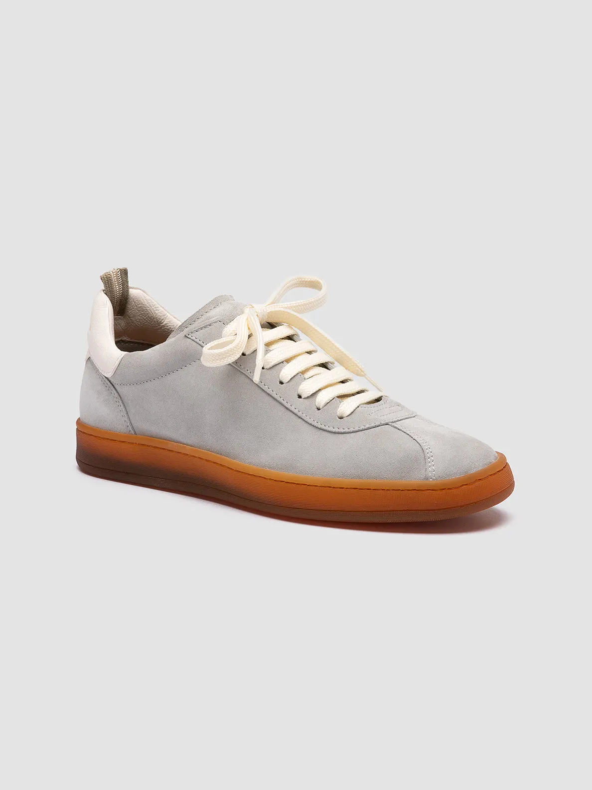 DESTINY 101 - Grey Leather and Suede Sneakers,Women