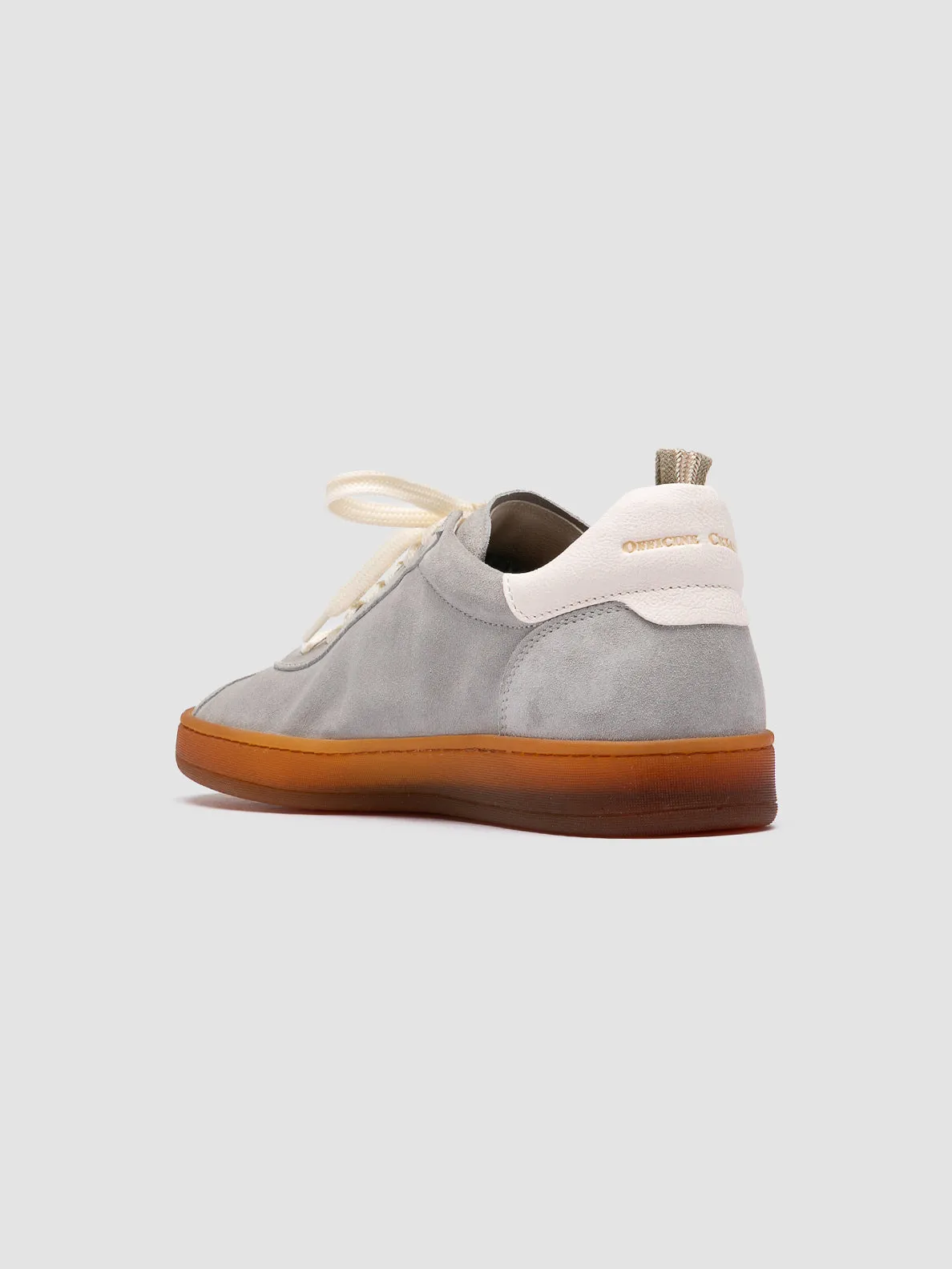 DESTINY 101 - Grey Leather and Suede Sneakers,Women