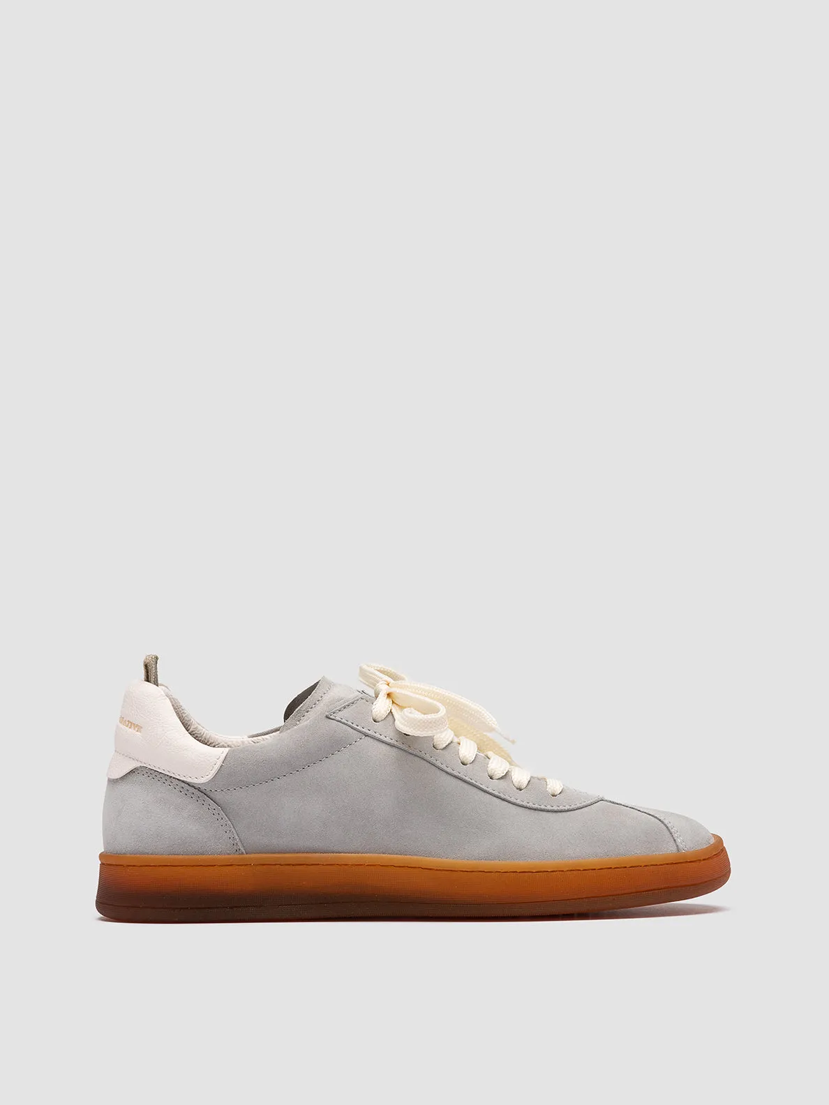 DESTINY 101 - Grey Leather and Suede Sneakers,Women