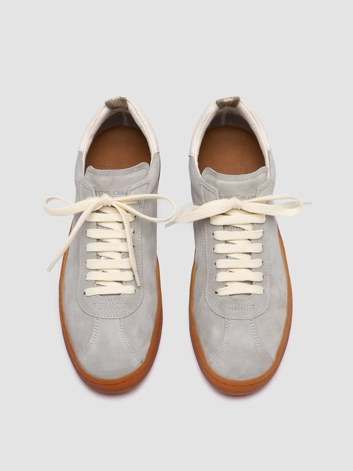 DESTINY 101 - Grey Leather and Suede Sneakers,Women