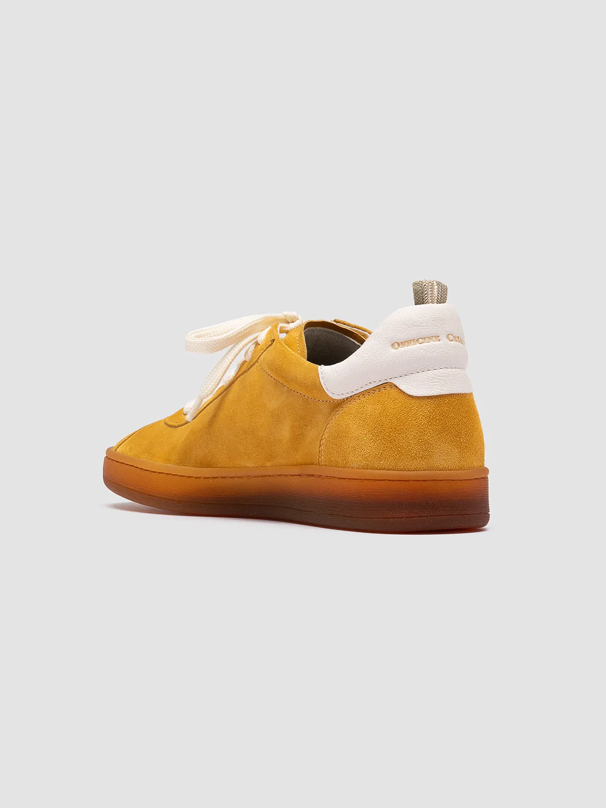 DESTINY 101 - Yellow Leather and Suede Sneakers,Women