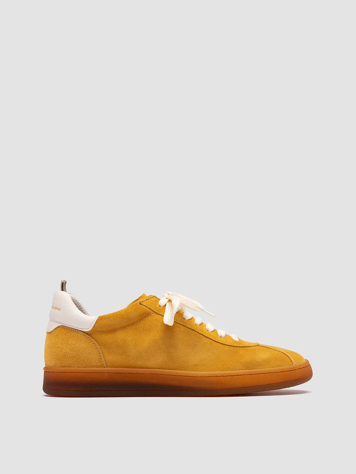 DESTINY 101 - Yellow Leather and Suede Sneakers,Women