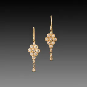 Diamond Cluster Earrings,Jewelry Delicate & Elegant