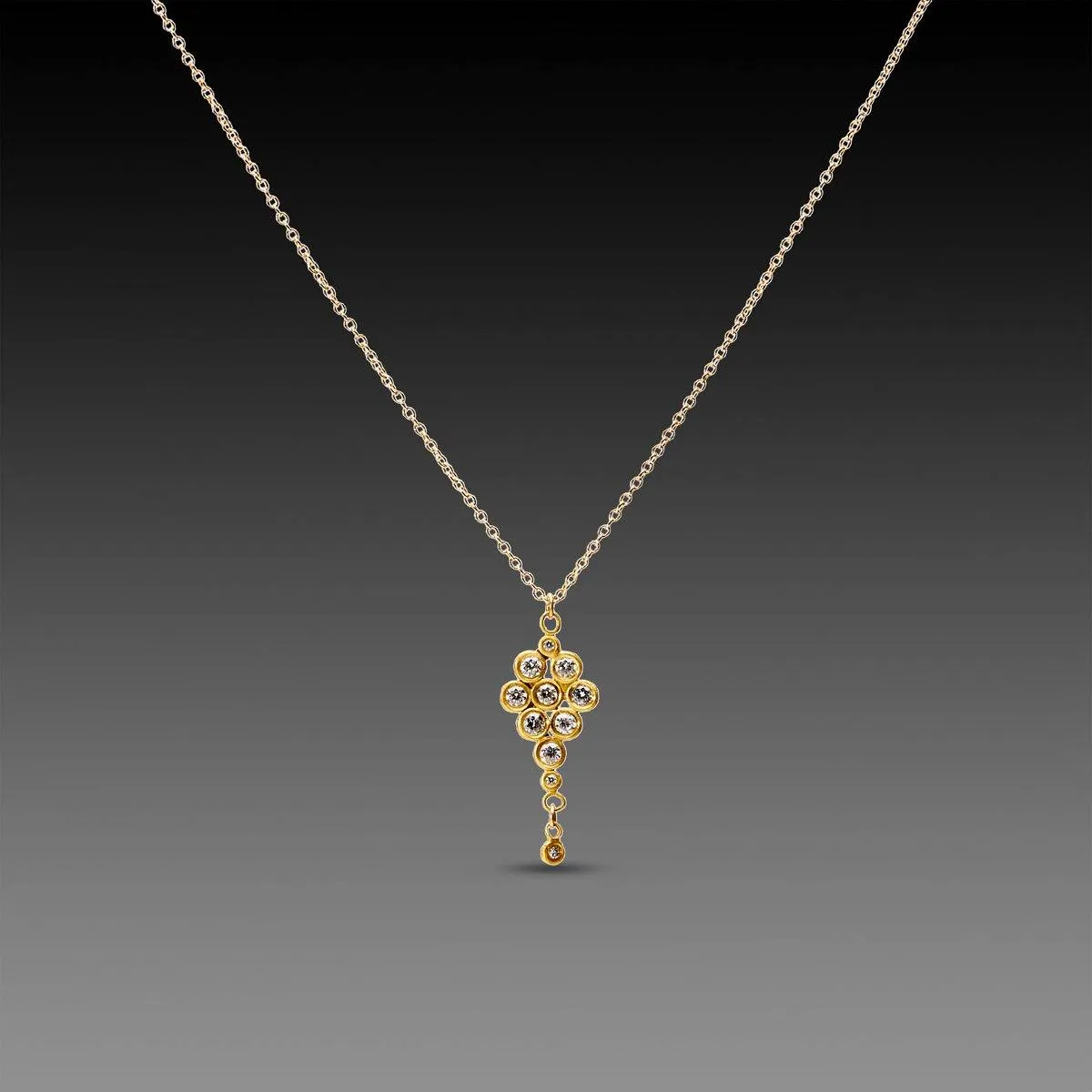 Diamond Cluster Necklace,Jewelry Delicate & Elegant