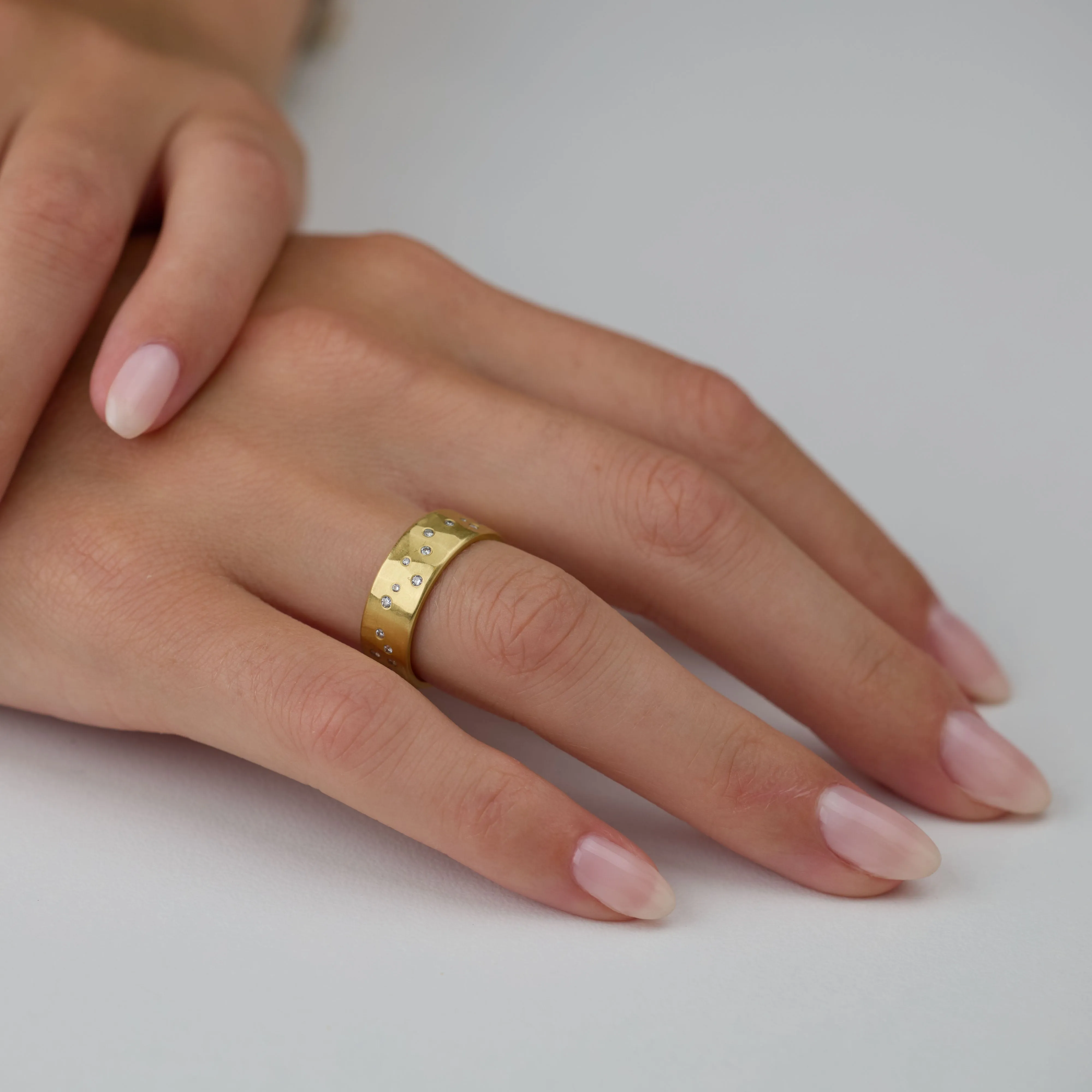 Diamond Galaxy Band,Men Rings