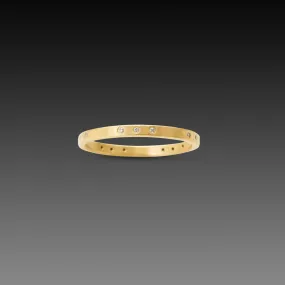 Diamond Trio Repeat Band,Men Rings