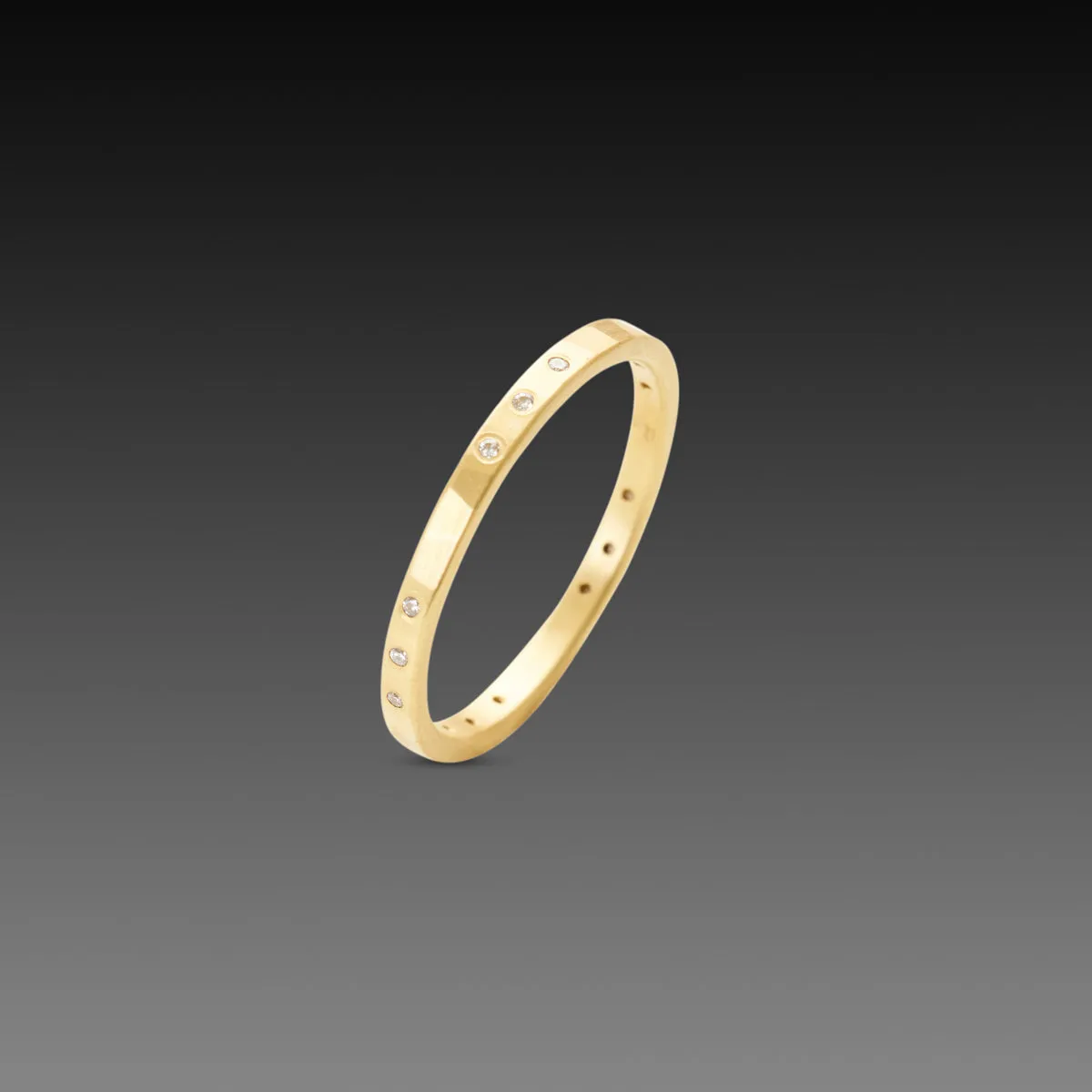 Diamond Trio Repeat Band,Men Rings