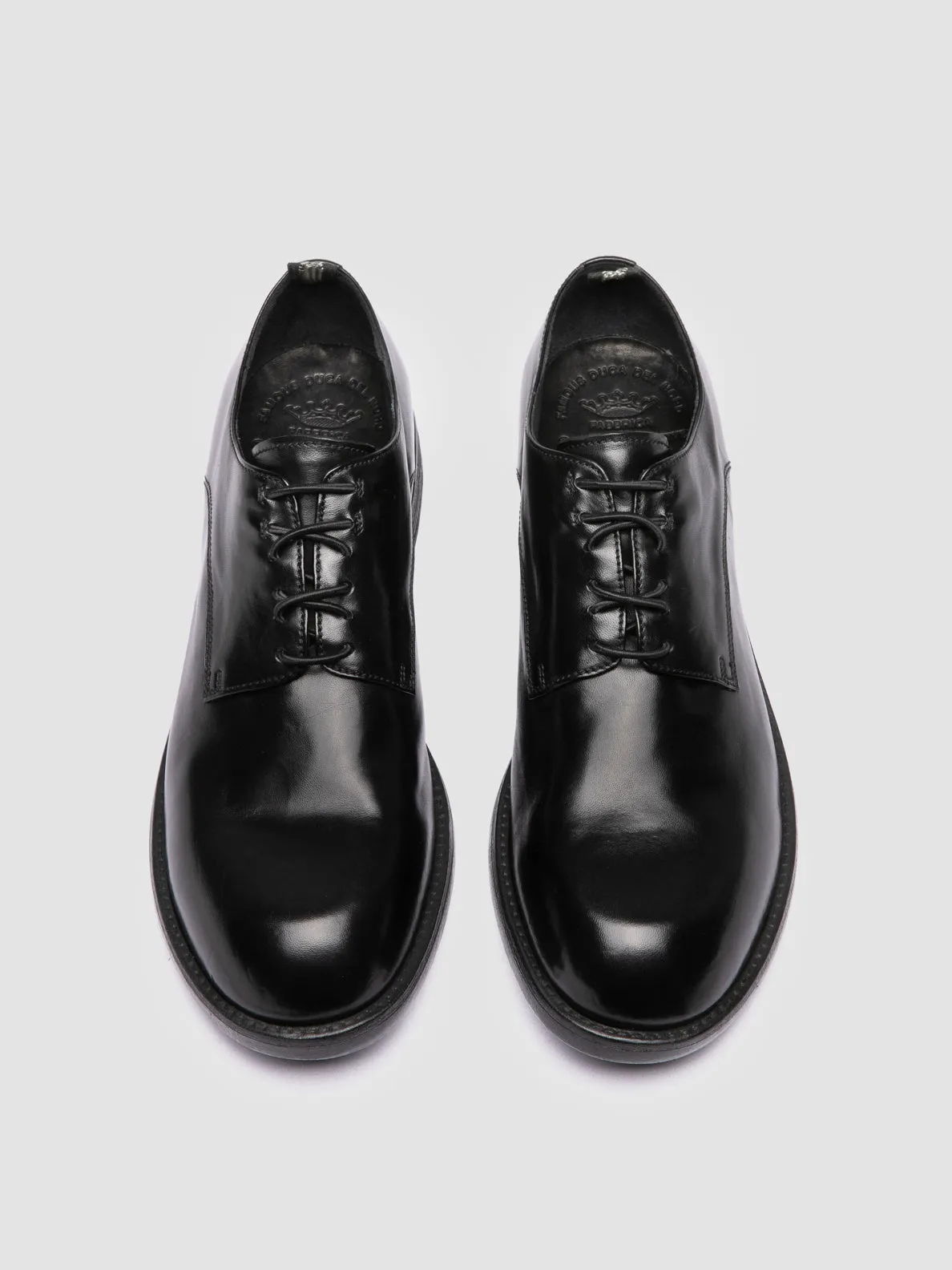 DIARY 009 - Black Leather Derby Shoes,Men Derby Shoes