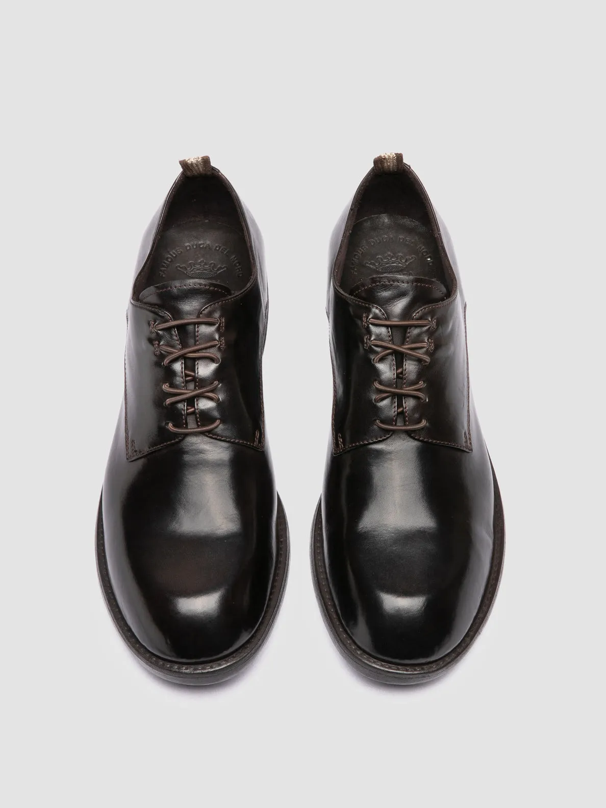 DIARY 009 - Brown Leather Derby Shoes,Men Derby Shoes