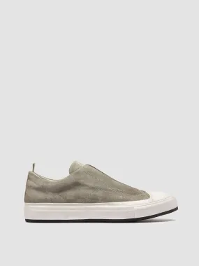 DUB 001 - Green Leather and Suede Sneakers,Men