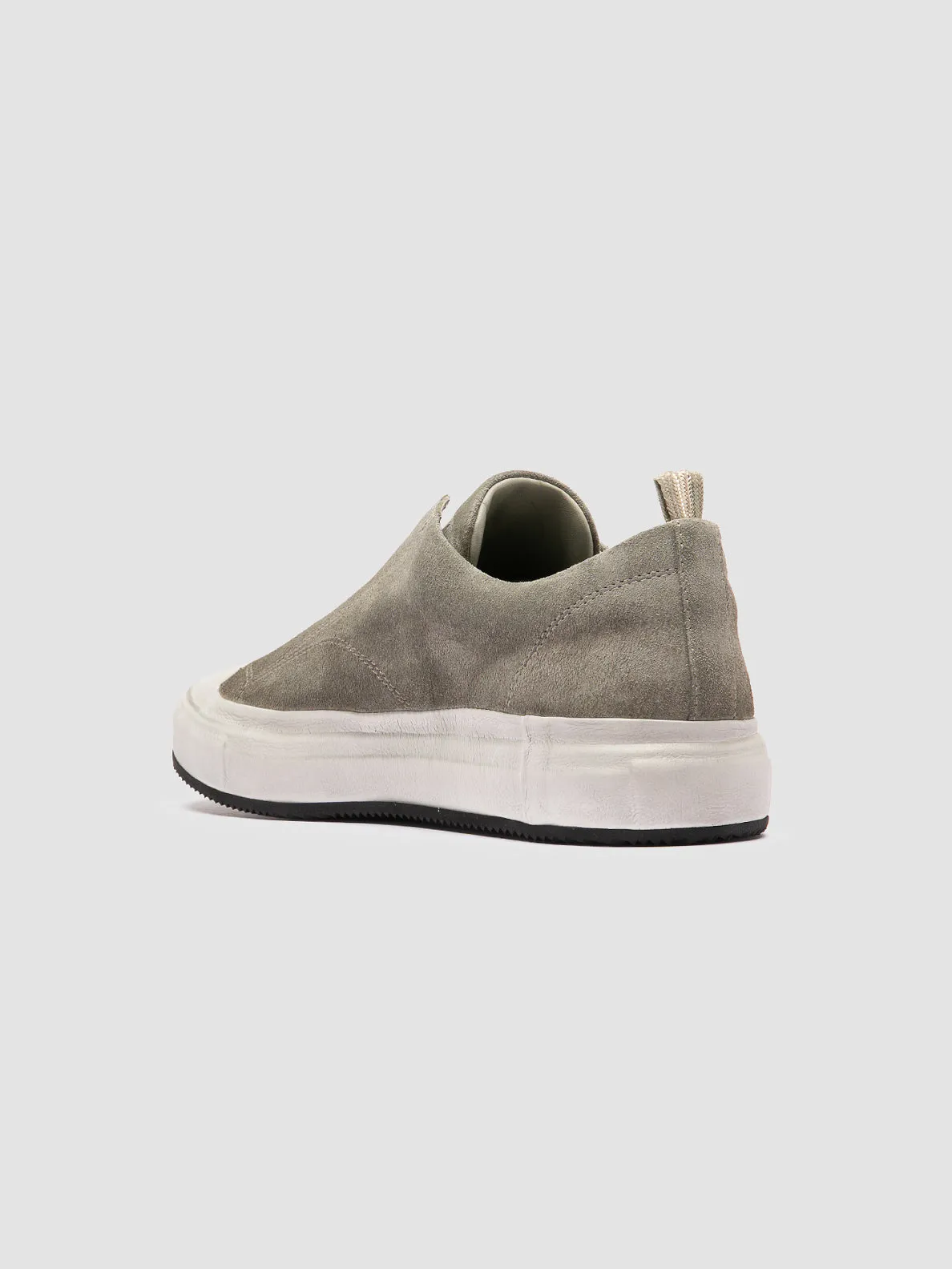 DUB 001 - Green Leather and Suede Sneakers,Men