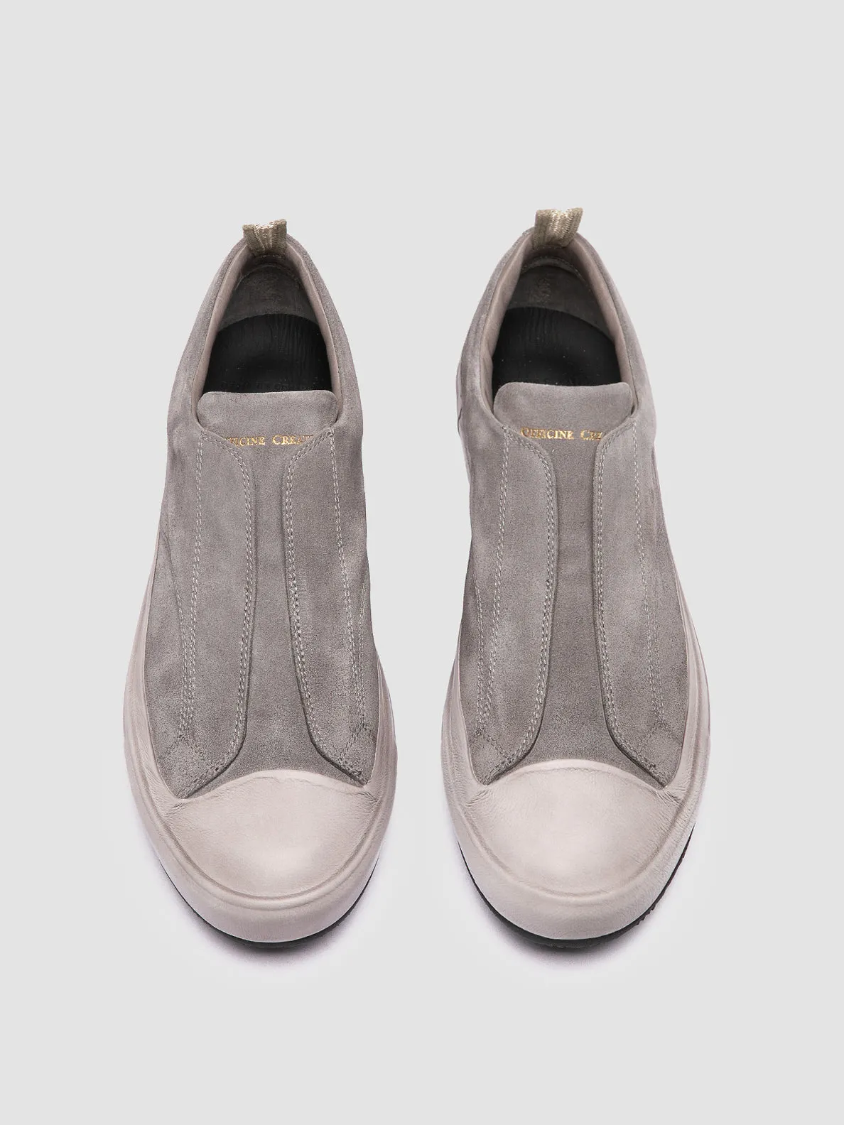 DUB 001 - Grey Leather and Suede Sneakers,Men