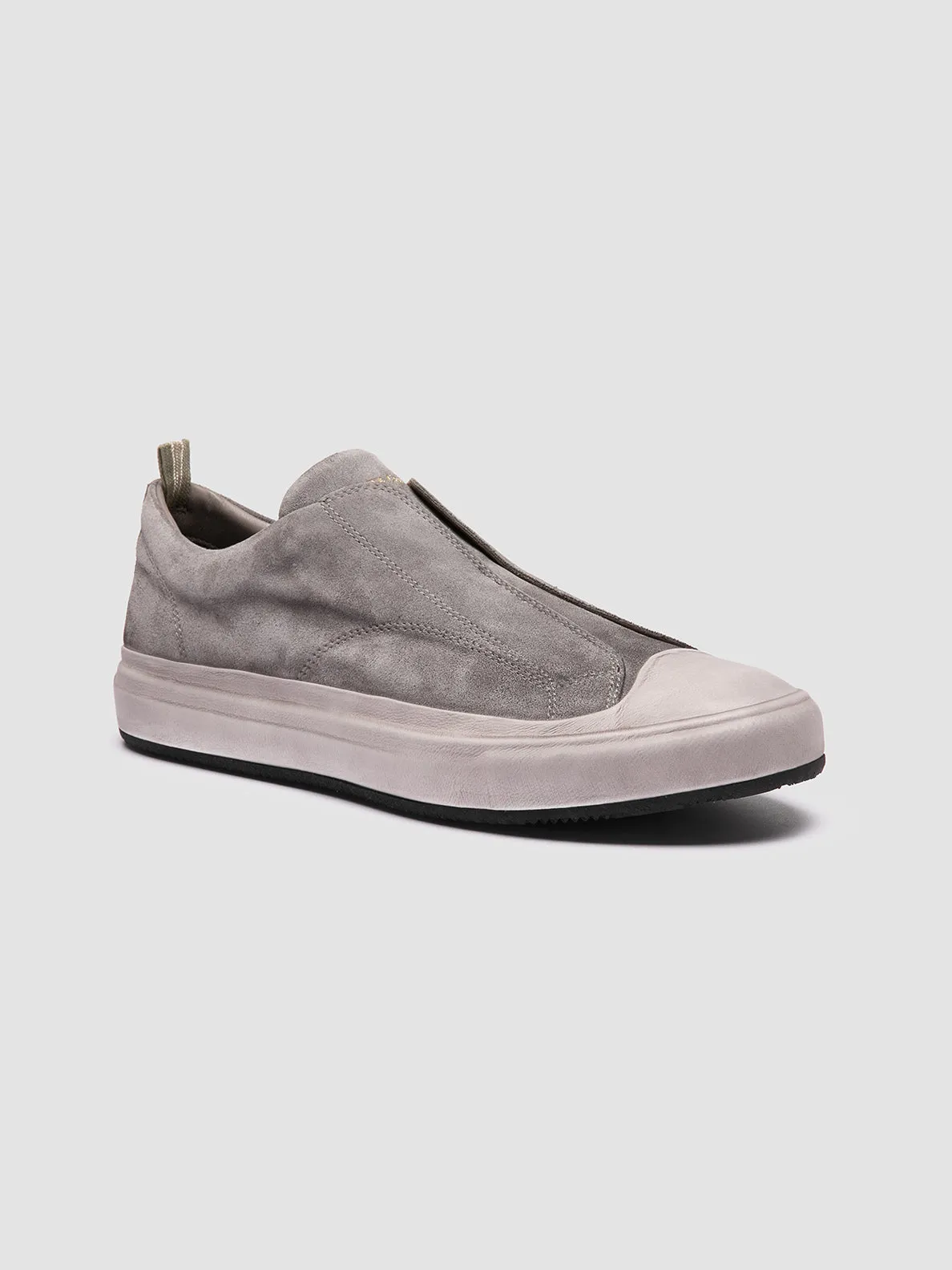 DUB 001 - Grey Leather and Suede Sneakers,Men