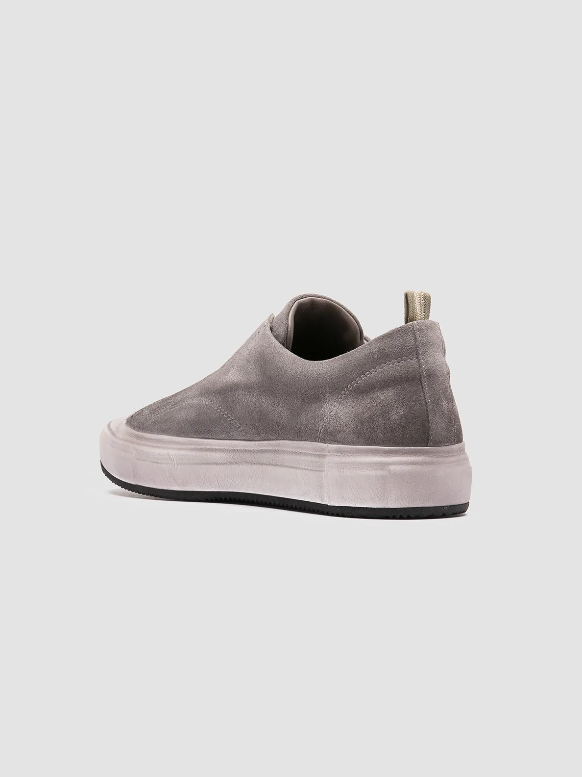 DUB 001 - Grey Leather and Suede Sneakers,Men