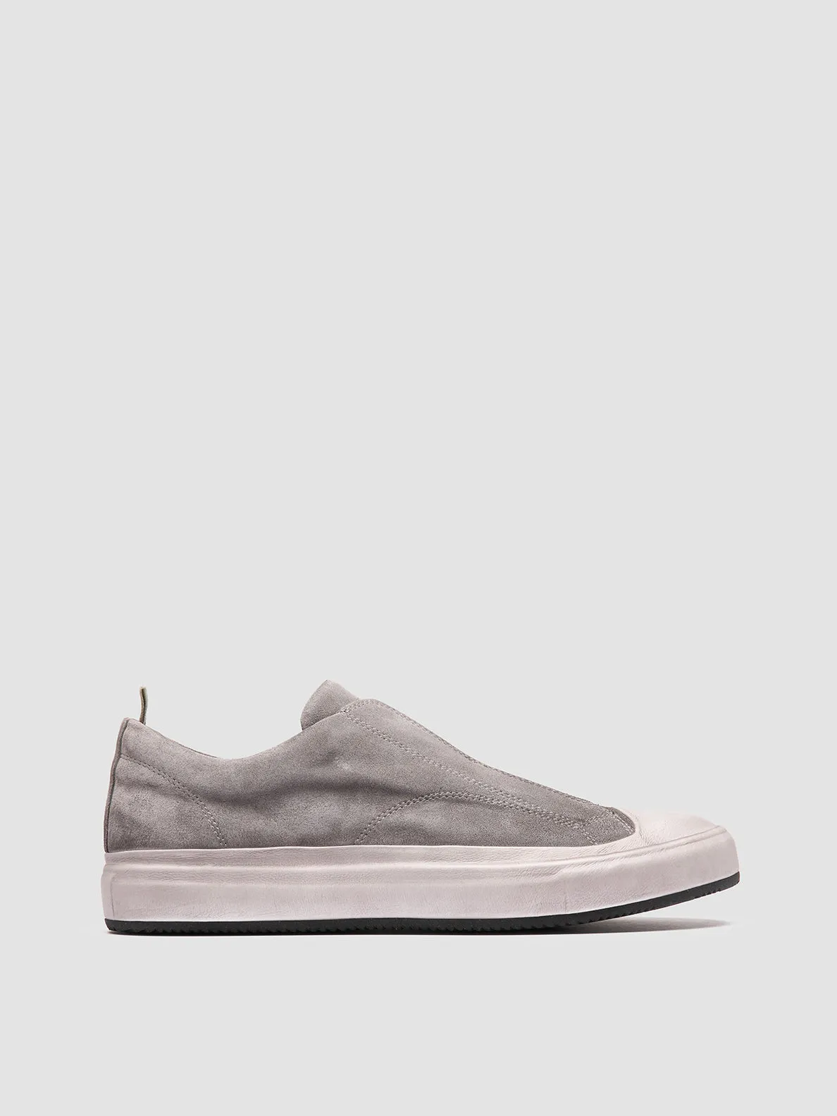 DUB 001 - Grey Leather and Suede Sneakers,Men