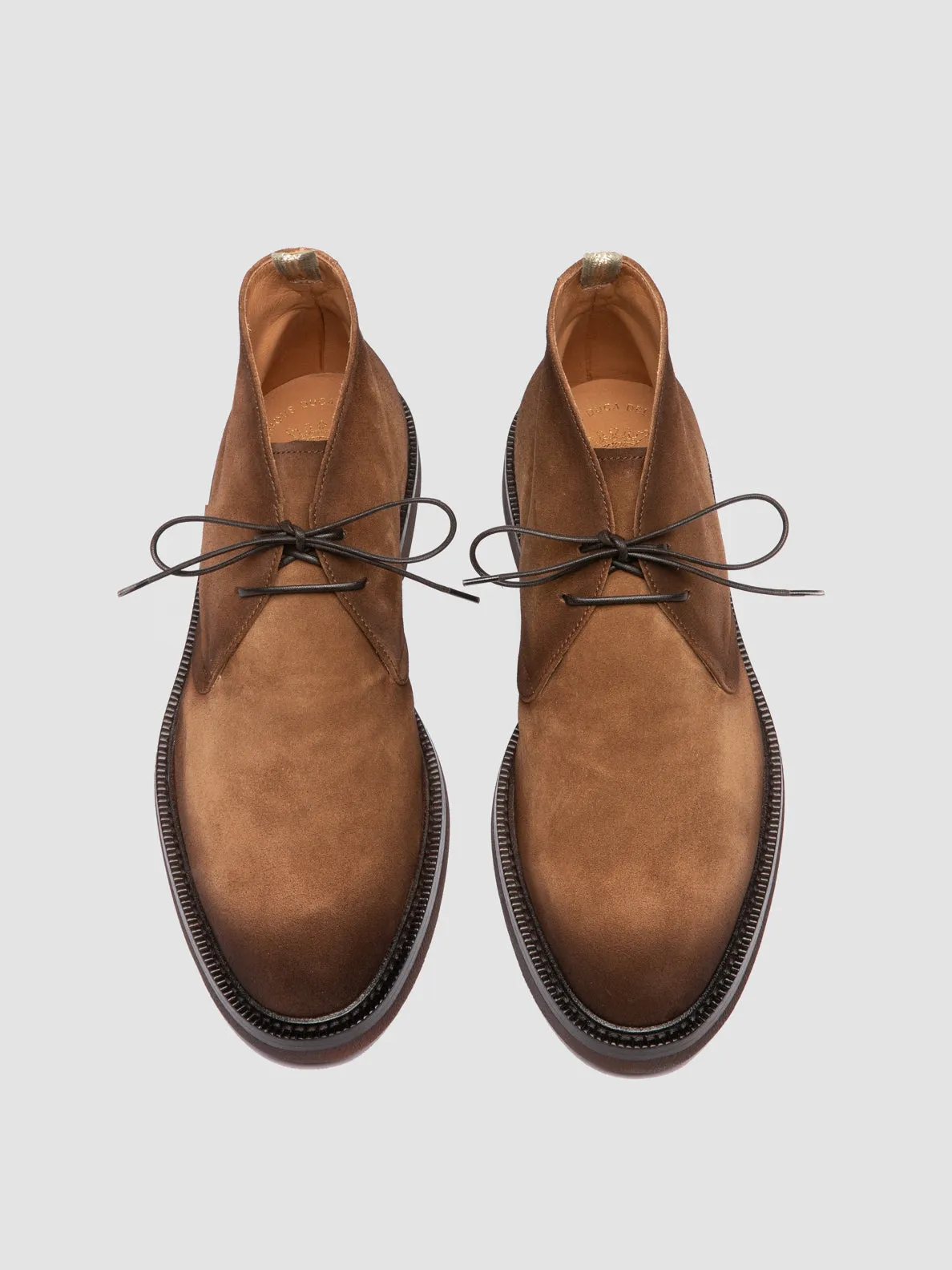 DUDE FLEXI 004 - Brown Suede Chukka Boots,Men Boots