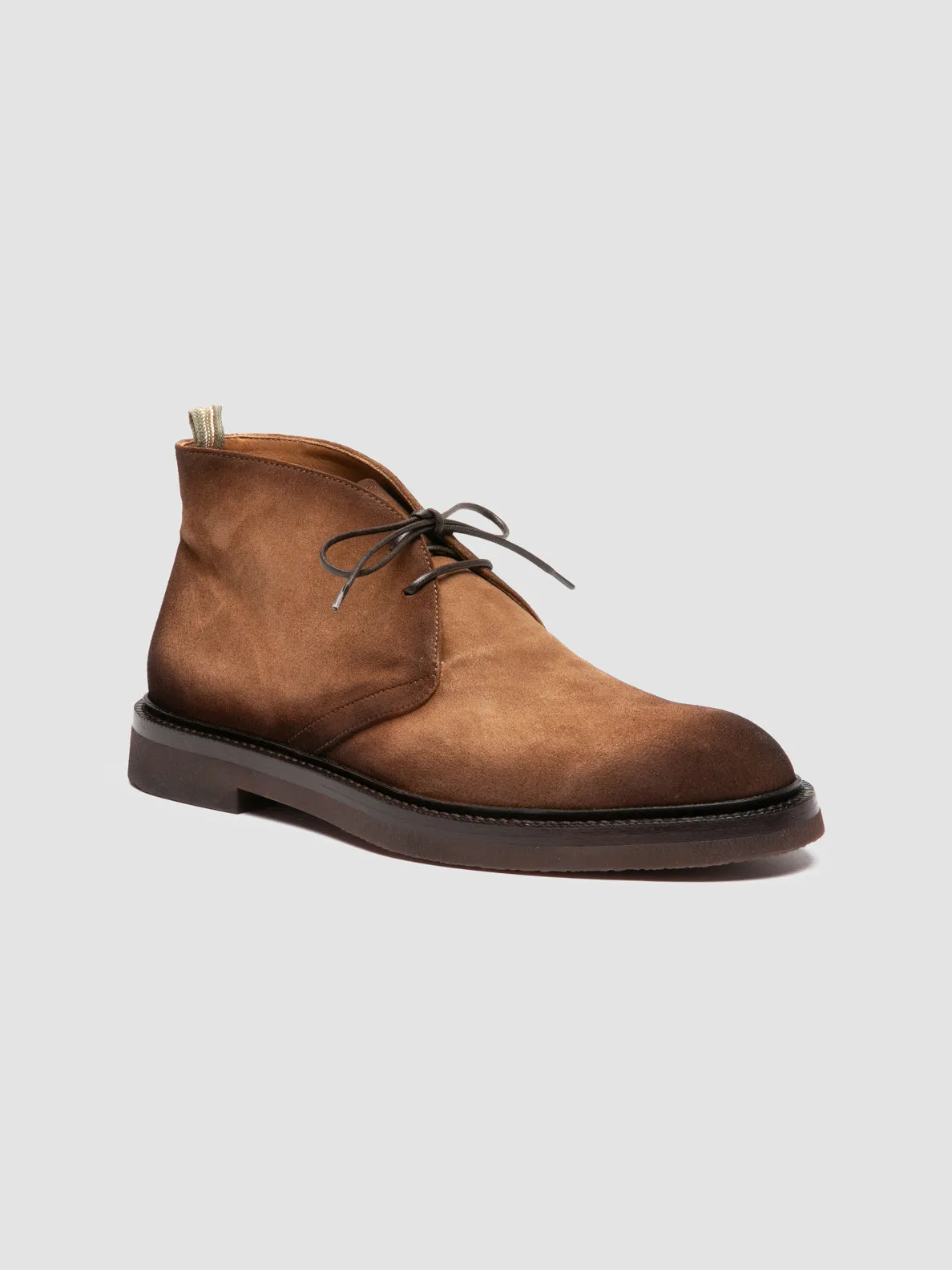 DUDE FLEXI 004 - Brown Suede Chukka Boots,Men Boots