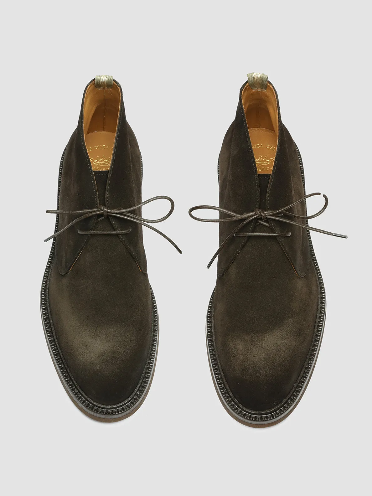 DUDE FLEXI 004 - Brown Suede Chukka Boots,Men Boots
