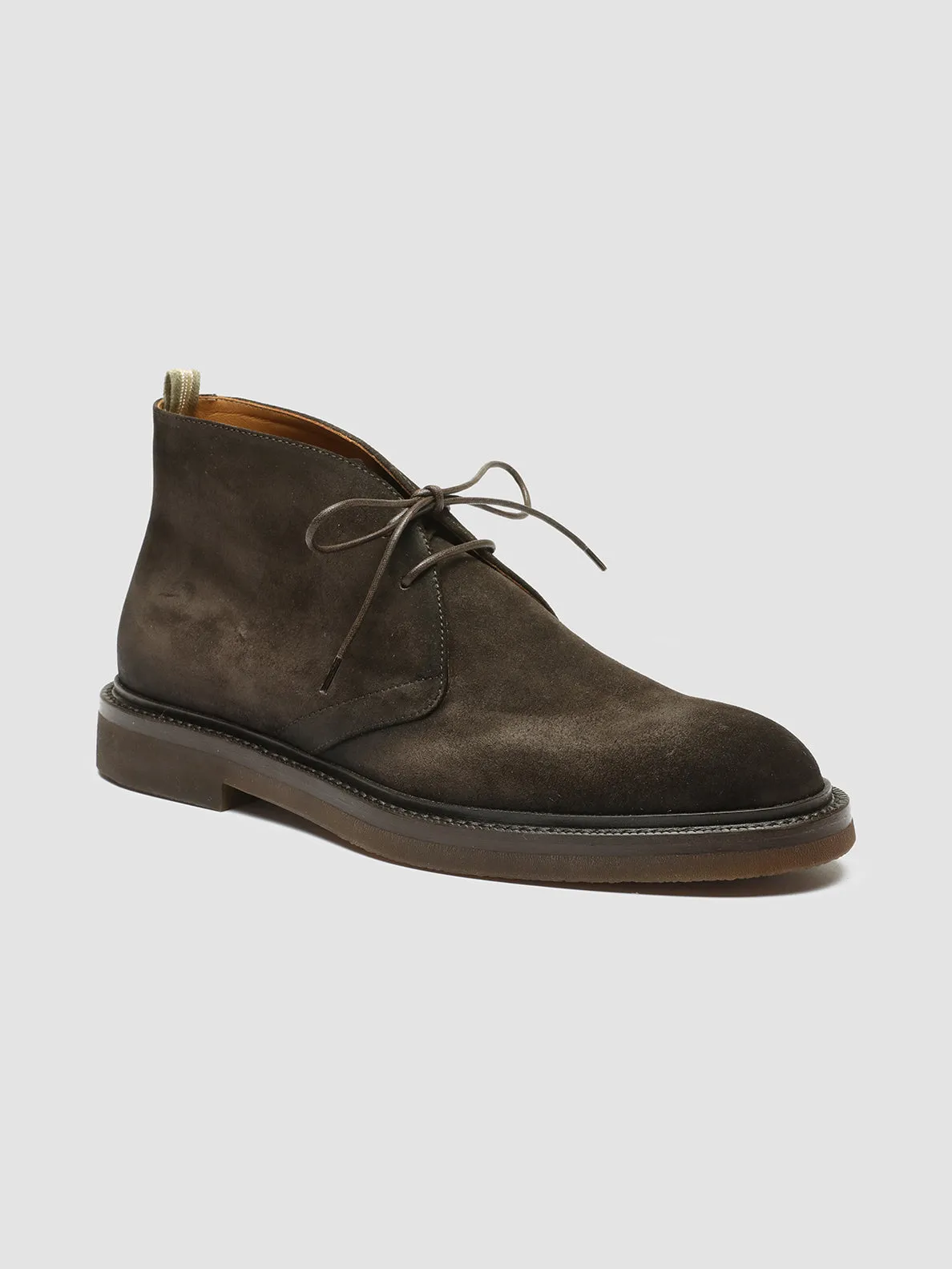 DUDE FLEXI 004 - Brown Suede Chukka Boots,Men Boots