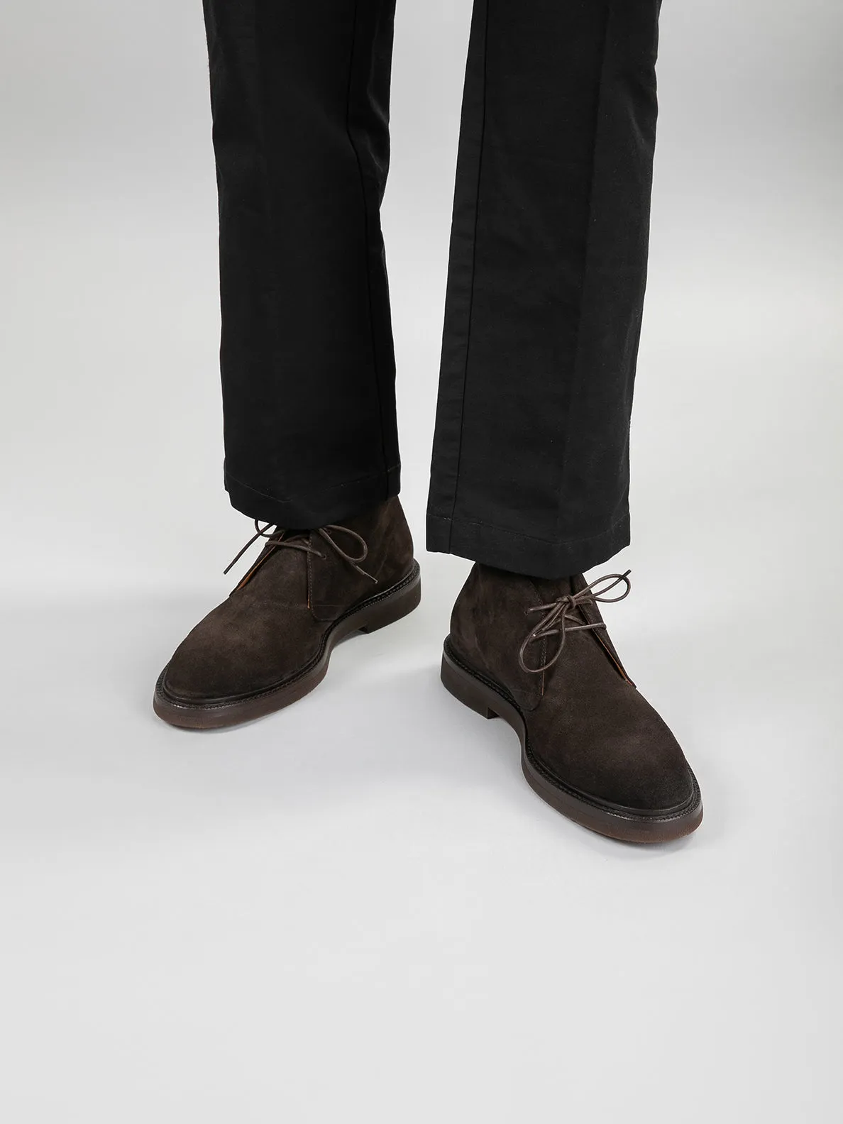 DUDE FLEXI 004 - Brown Suede Chukka Boots,Men Boots