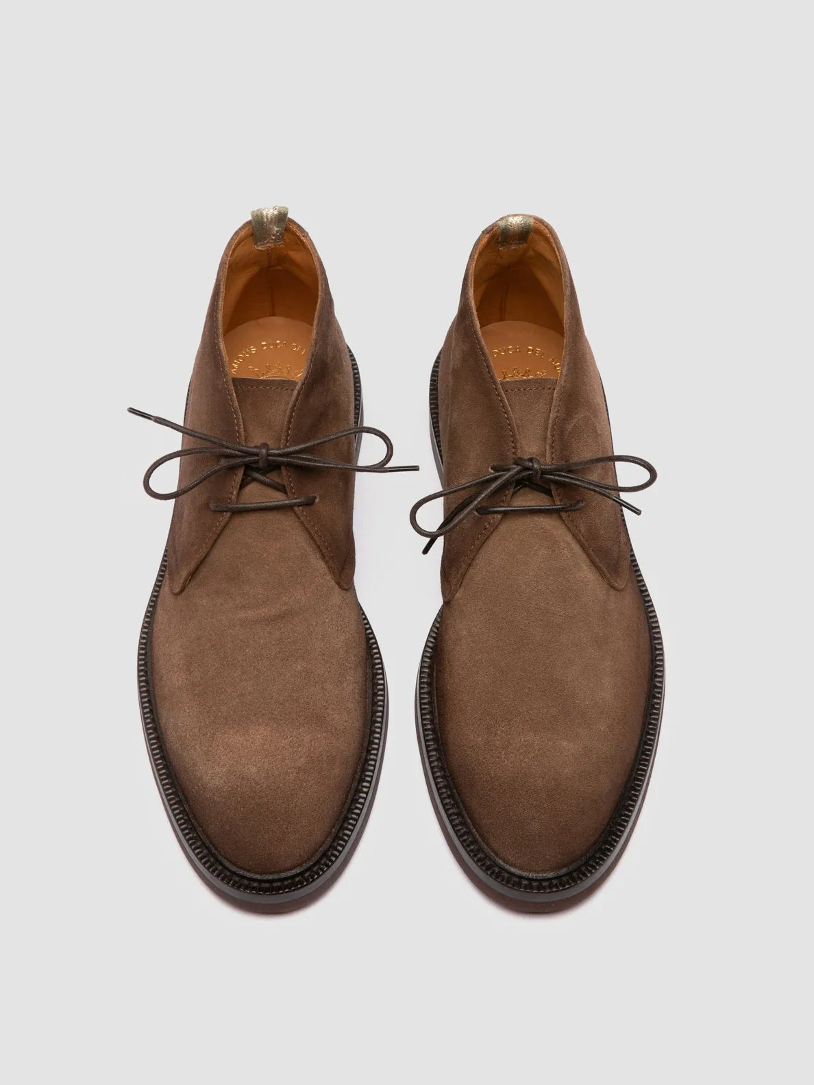DUDE FLEXI 004 - Brown Suede Chukka Boots,Men Boots