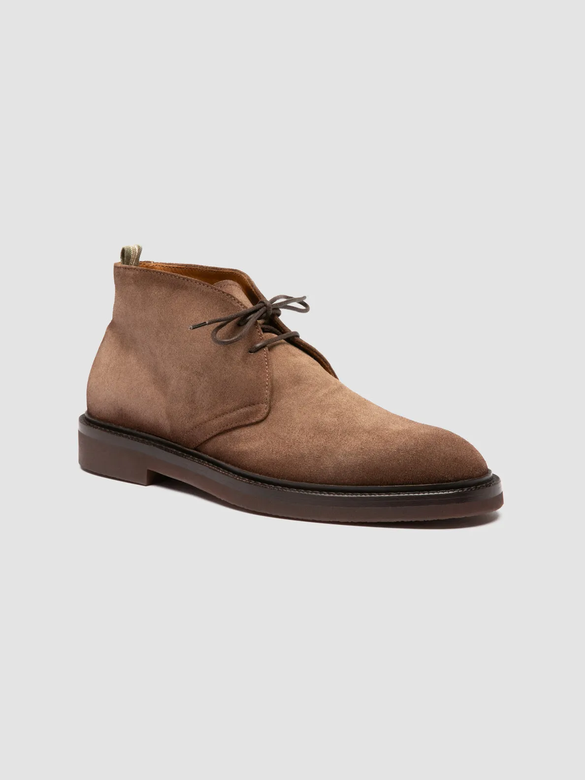 DUDE FLEXI 004 - Brown Suede Chukka Boots,Men Boots