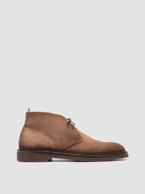 DUDE FLEXI 004 - Brown Suede Chukka Boots,Men Boots