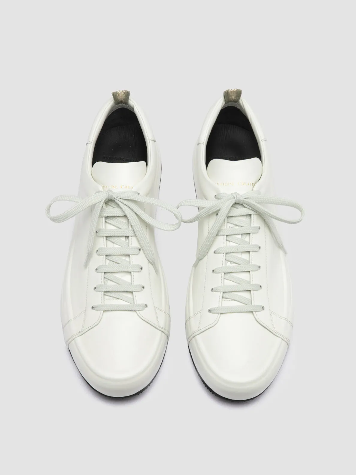 EASY 001 - White Leather Low Top Sneakers,Men