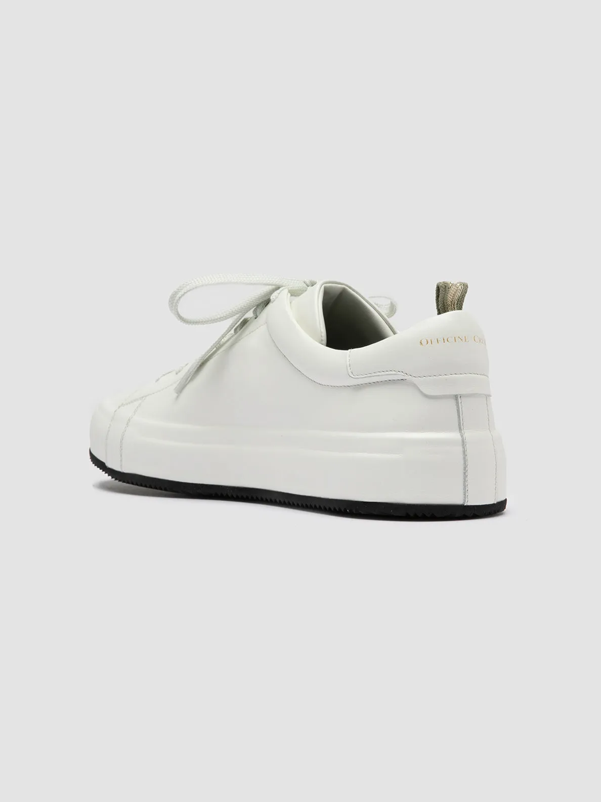 EASY 001 - White Leather Low Top Sneakers,Men
