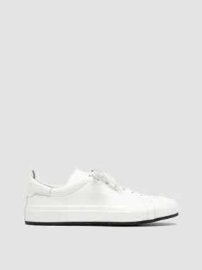 EASY 001 - White Leather Low Top Sneakers,Men