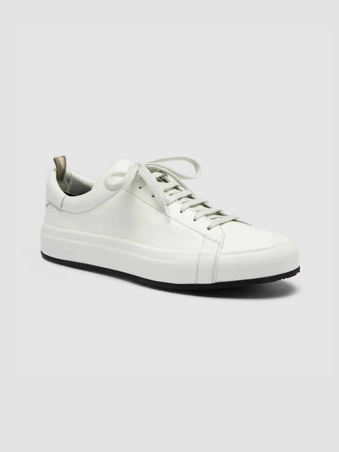 EASY 001 - White Leather Low Top Sneakers,Men