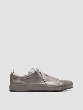 EASY DD 001 - Grey Leather Low Top Sneakers,Men